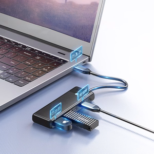 Hub USB-C Orico PAPW2AC-C3 dokstacija 2x USB-A 3.0 + 2x USB-C 3.0 - melna