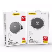 Auto turētājs Dudao "F13XS" Melns (15W / Magsafe Compatible) (magnetic / air vent grille)