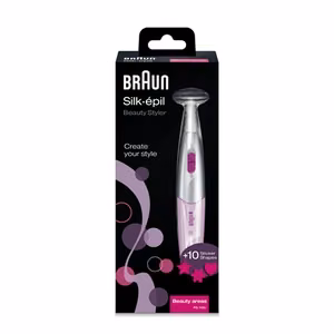 Braun SilkFinish FG1100 – precision trimmer, 1 power level, AAA, pink