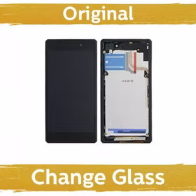 LCD Displejs Saderīgs ar Sony Xperia Z2 D6503 Melns ar Frame (Renewed: China)