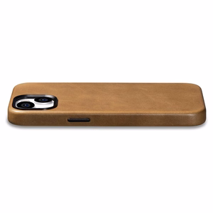 iCarer Oil Wax Premium ādas apvalks iPhone 14 Plus Magnētiskais ādas apvalks ar MagSafe Brūns (WMI14220703-TN)