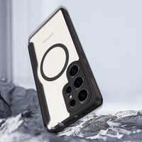 Viedtālruņa apvalks Dux Ducis Skin X Pro Samsung Galaxy S25 Ultra ar MagSafe un maku - melns