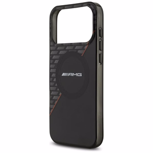 Mercedes AMG IML Double Layer Rhombs vāciņš modelim iPhone 18 Pro Max / 17 Pro Max, saderīgs ar MagSafe – melns un sarkans