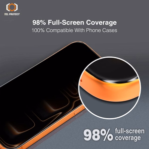 Rūdīts stikls Tel Protect 10X Privacy DLC Diamond Coating priekš Iphone 17 Pro