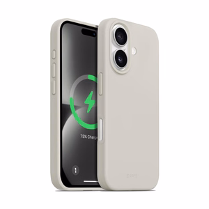 Crong Color Cover Magnetic vāciņš ar MagSafe iPhone 16 tālrunim, akmens bēšā krāsā