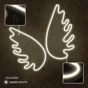 Neon PLEXI LED WINGS balts FPNE09X Forever Light