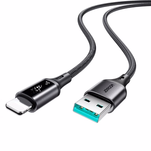 Joyroom S-A60 StarTalk 3A USB-A – Lightning kabelis, 1.2m, melns