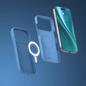 Etteri Silikona Mag maciņš for iPhone 17 Pro tumši zils