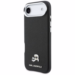 Karl Lagerfeld Karl & Choupette Head Pins Saffiano MagSafe Maciņš for iPhone Air - melns