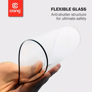 Crong 7D Nano Flexible Glass 9H hibrīdstikls ekrānam Samsung Galaxy S21+