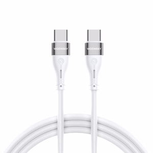 Wozinsky WSTCC1 USB-C / USB-C PD 65W kabelis 1 m garš - balts