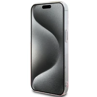 Hello Kitty IML Gradient Electrop Kitty Head viedtālruņa apvalks iPhone 15 - rozā