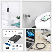 Wozinsky WAAC-01 USB-A - USB-C OTG adapteris – melns