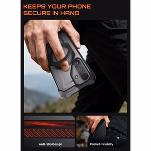 Supcase UB Grip Mag MagSafe korpuss priekš Samsung Galaxy S26 - Melns
