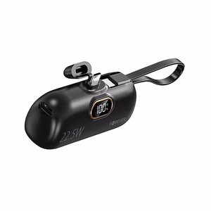 Forever mini portatīvais lādētājs MTB-100 22.5W 5000 mAh USB C melns
