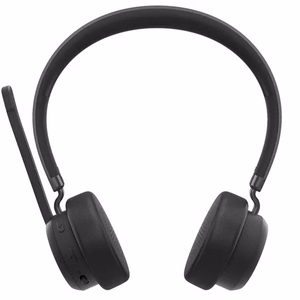 Lenovo 4XD1Q30302 bezvadu austiņas ar mikrofonu, ar stīpu, zvaniem/mūzikai, Bluetooth, melnas