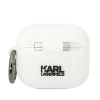 Karl Lagerfeld KLA3RUNCHH AirPods 3 vāciņš silikons balts Karl Head 3D
