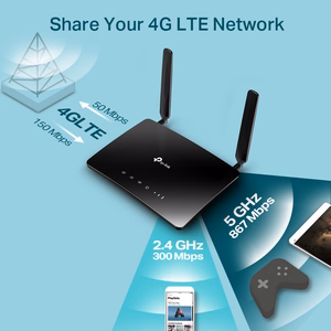 TP-Link Archer AC1200 bezvadu divjoslu 4G LTE maršrutētājs
