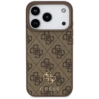 Guess 4G Small Classic Logo MagSafe futrālis iPhone 17 Pro - brūns