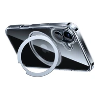 Torras Ostand Pro viedtālruņa apvalks iPhone 16 Plus (Caurspīdīgs)