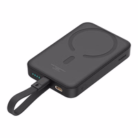 Portatīvais lādētājs Baseus Magnetic Mini 10000mAh, Lightning 20W MagSafe (melns)