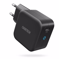 Choetech GaN USB C tipa sienas lādētājs 61W Power Delivery melns (Q6006)