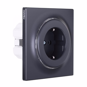Fibaro FGWSONF-011-8 kontaktligzda Type F Melns
