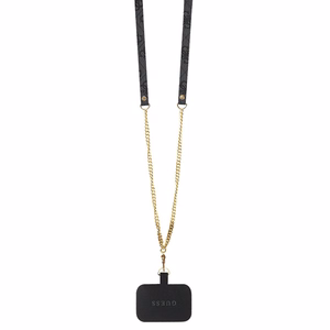 Guess GUHCP13LP4TDSCPK чехол для iPhone 13 Pro / 13 - чёрный Crossbody 4G Metal Logo