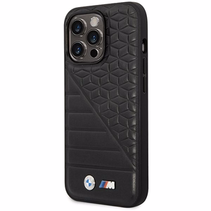 Viedtālruņa apvalks BMW Bi Pattern iPhone 14 Pro 6.1 - melns