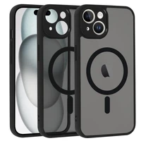 Viedtālruņa apvalks Magnētiskais Pilnīgi matētais Iphone 14 melns