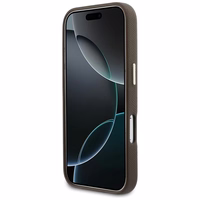 GUESS korpuss priekš IPHONE 17 Pro GUHCP17L5PS4RGGW (PU FW Resin Logo) brūns