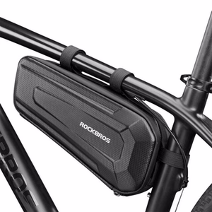 Rockbros B66 ūdensnecaurlaidīga velosipēda rāmja soma - melna