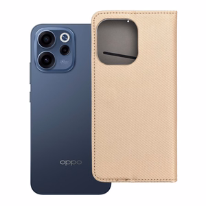 Atverams Smart Case Book maciņš Oppo Reno 15, zeltains