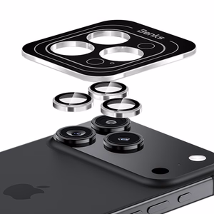 Benks Grūdinātais stikls Glass Warrior Metāla objektīva aizsargstikls kamerai Iphone 17 Pro/17 Pro Max (3 gab.) melns