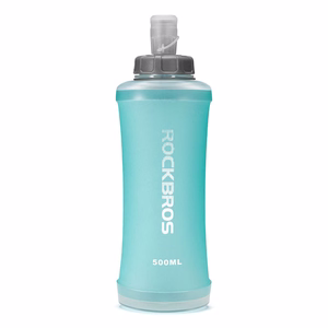 Rockbros 350017002 mīkstā skriešanas pudele, 500 ml – gaiši zila