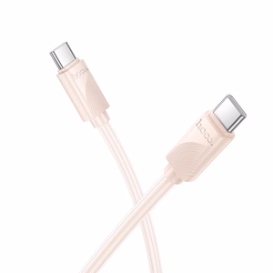 Kabelis USB-C uz USB-C Hoco 3A 60W 1 m X114 rozā