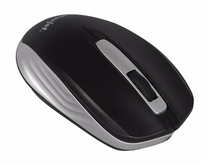 Activejet AMY-313 bezvadu USB pele (optiskā; 1200 DPI; melna un pelēka)