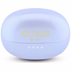 Bezvadu austiņas OWS Guess Metalic Finish Electropated Parts Classic Logo, violetas