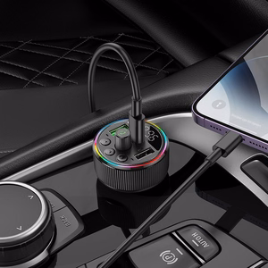 HOCO auto FM raidītājs Bluetooth 2 x USB A + Type-C PD QC3.0 30W E82 melns