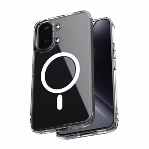 Crong Hybrid Clear Magnetic MagSafe vāciņš ierīcei Xiaomi POCO X8 Pro Max 5G, caurspīdīgs