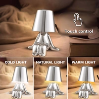 Nakts lampa Silver Man dizains F