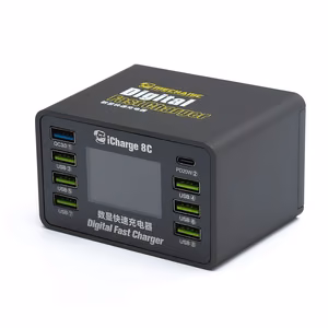 MECHANIC iCharge 8C 8-Port DC barošanas avots PD QC3.0