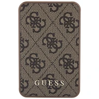 Guess Portatīvais lādētājs 15W GUPB5LP4GEGW 5000mAh brūna/brūna 4G Ādas Metāla Logotips