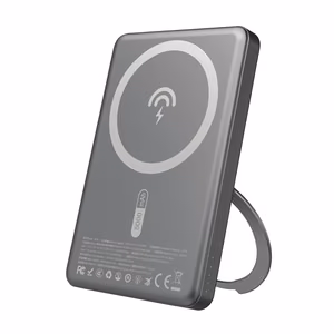 Dudao K28S 20W PD 5000mAh внешний аккумулятор с MagSafe и подставкой - Серый