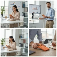 Uniq Veren iPhone 17 Pro Max Magclick uzlades macins - oranzs