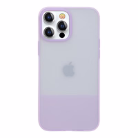 Kingxbar Plain Series viedtālruņa apvalks iPhone 13 Pro Max silikona apvalks violets