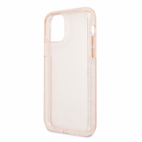 Guess GUHCN65PCGLPI iPhone 11 Pro Max rozā kietais apvalks Glitter