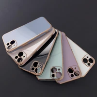 Apgaismojuma krāsas apvalks Xiaomi Redmi Note 11 zelta rāmis gēla apvalks zils