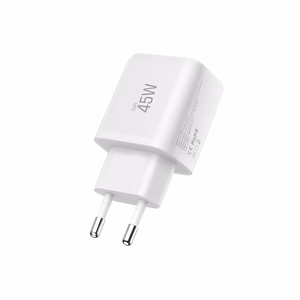Tech-Protect NCA45W-GAN 2 portu 45 W sienas lādētājs ar USB-C kabeli - balts