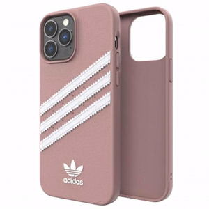 Adidas OR Formēts apvalks PU iPhone 13 Pro Max - rozā